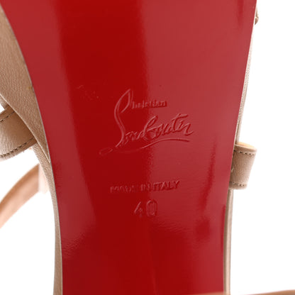 Christian Louboutin Nappa Loubi Bee Alta 130 Sandals 40 Nude 3 4 of 8