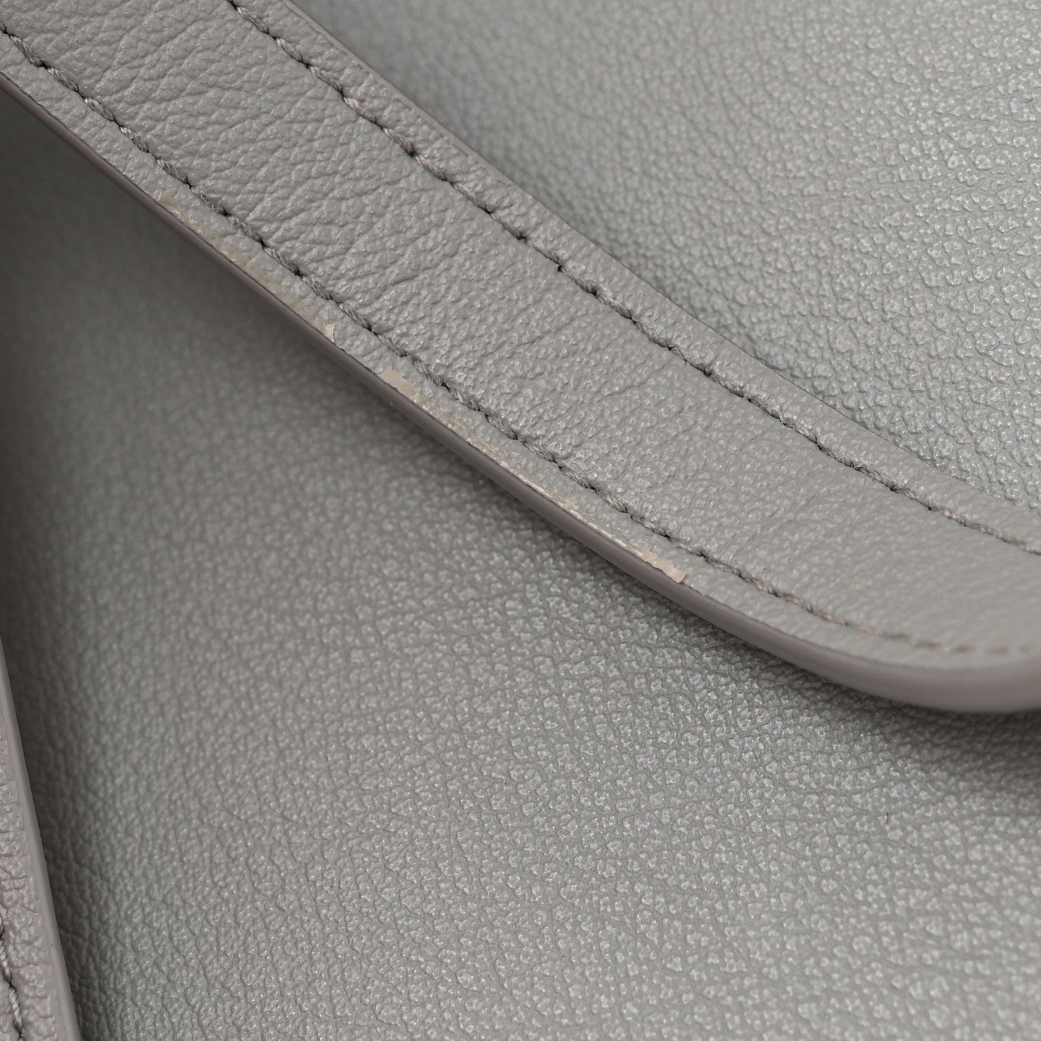 Saint Laurent Calfskin Large Shopping Tote Granite 12 of 14