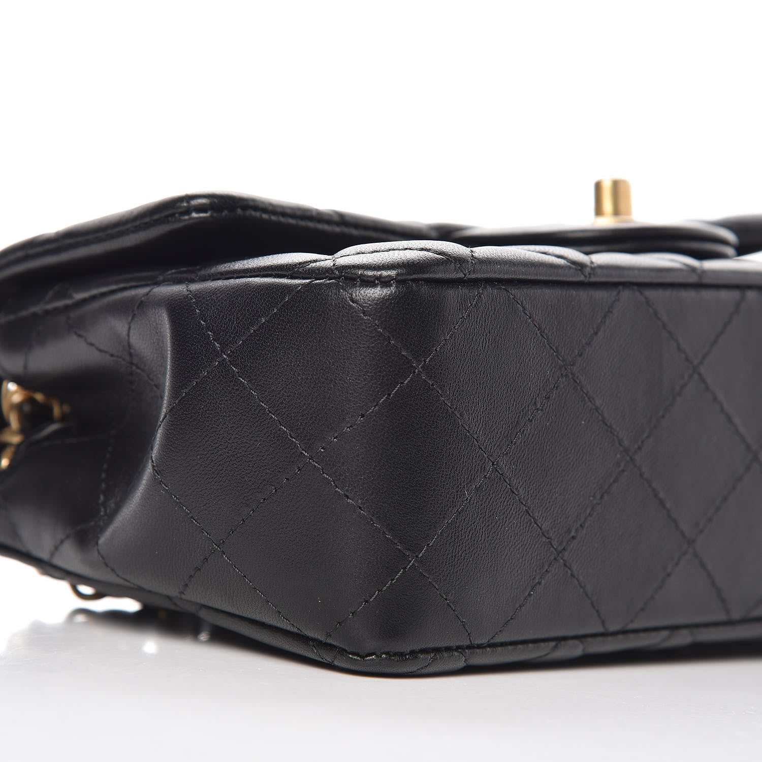 Chanel Lambskin Quilted Mini Rectangular Flap Black 11 of 13