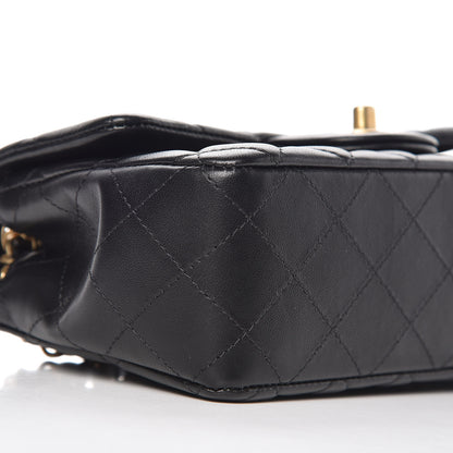 Chanel Lambskin Quilted Mini Rectangular Flap Black 11 of 13
