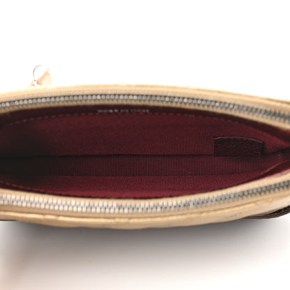 Chanel Metallic Goatskin Quilted Small Gabrielle Clutch With Chain Bronze 5 of 12