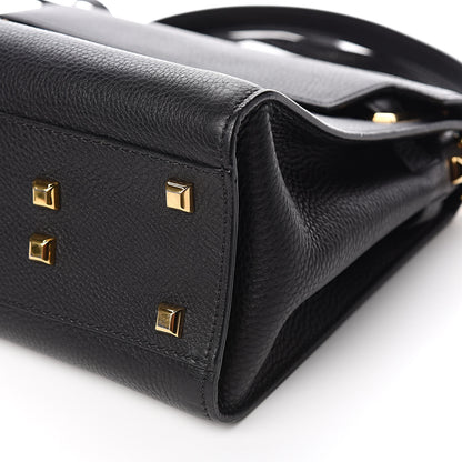 Valentino Garavani Pebbled Calfskin Medium My Rockstud Frame Bag Black 8 of 9
