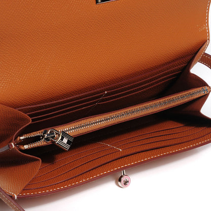 Hermes Epsom Kelly Longue Wallet Gold 15 of 16