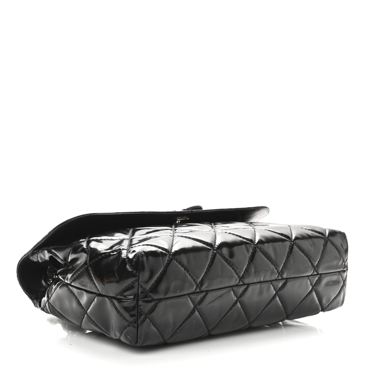 Chanel Vinyl Quilted In the Business Flap Bag Black 4 of 19