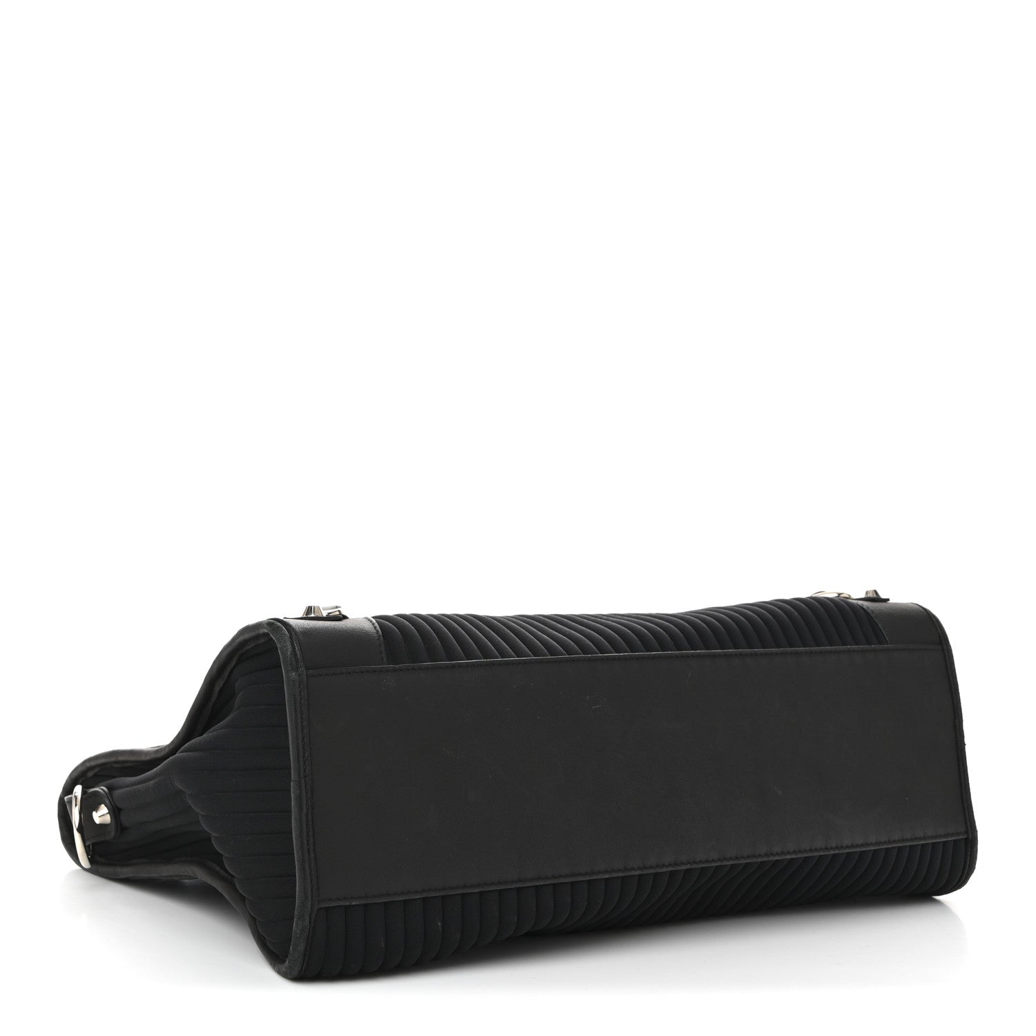 Balenciaga Ribbed Neoprene Classic Silver Hardware City Black 4 of 12