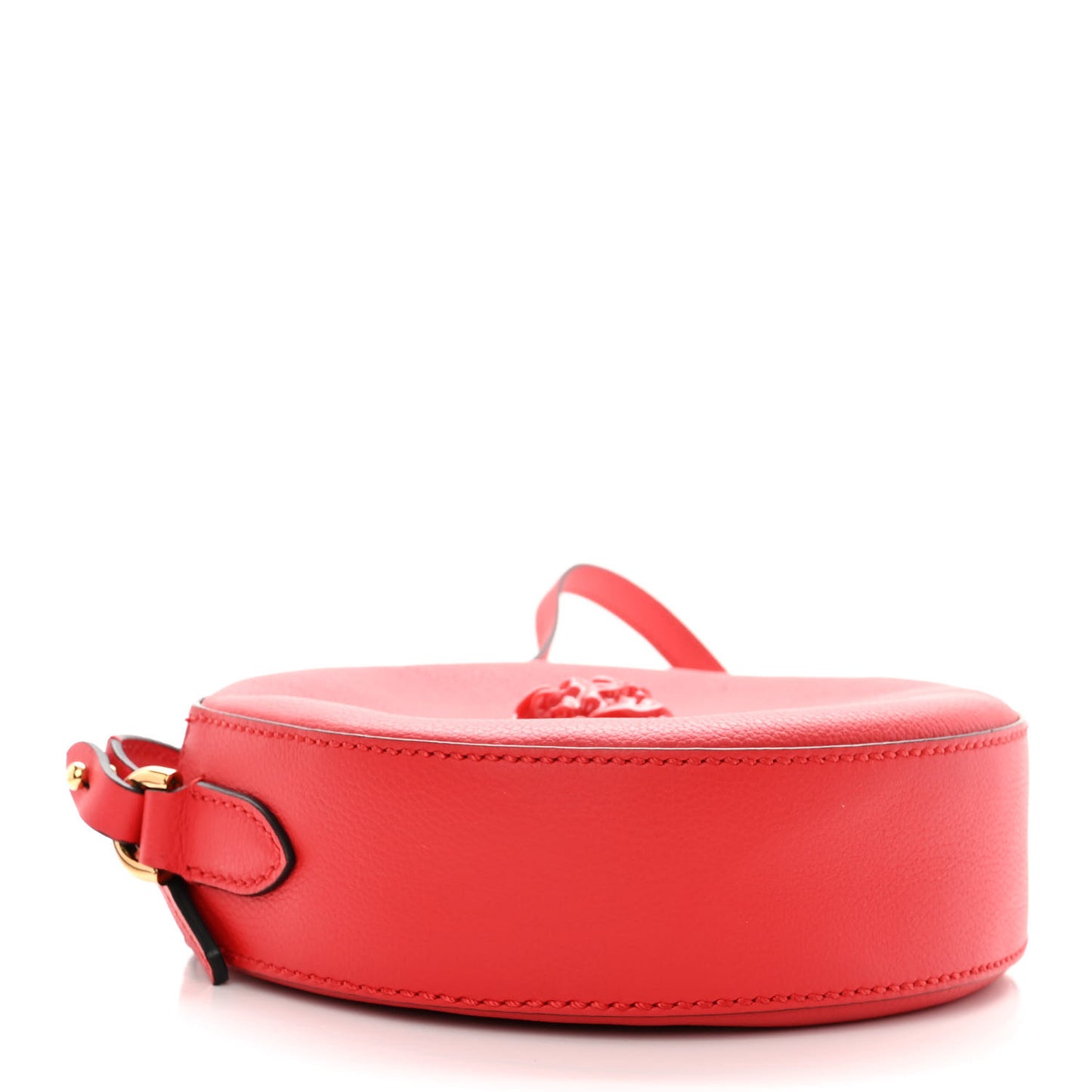 Calfskin La Medusa Round Camera Bag Red