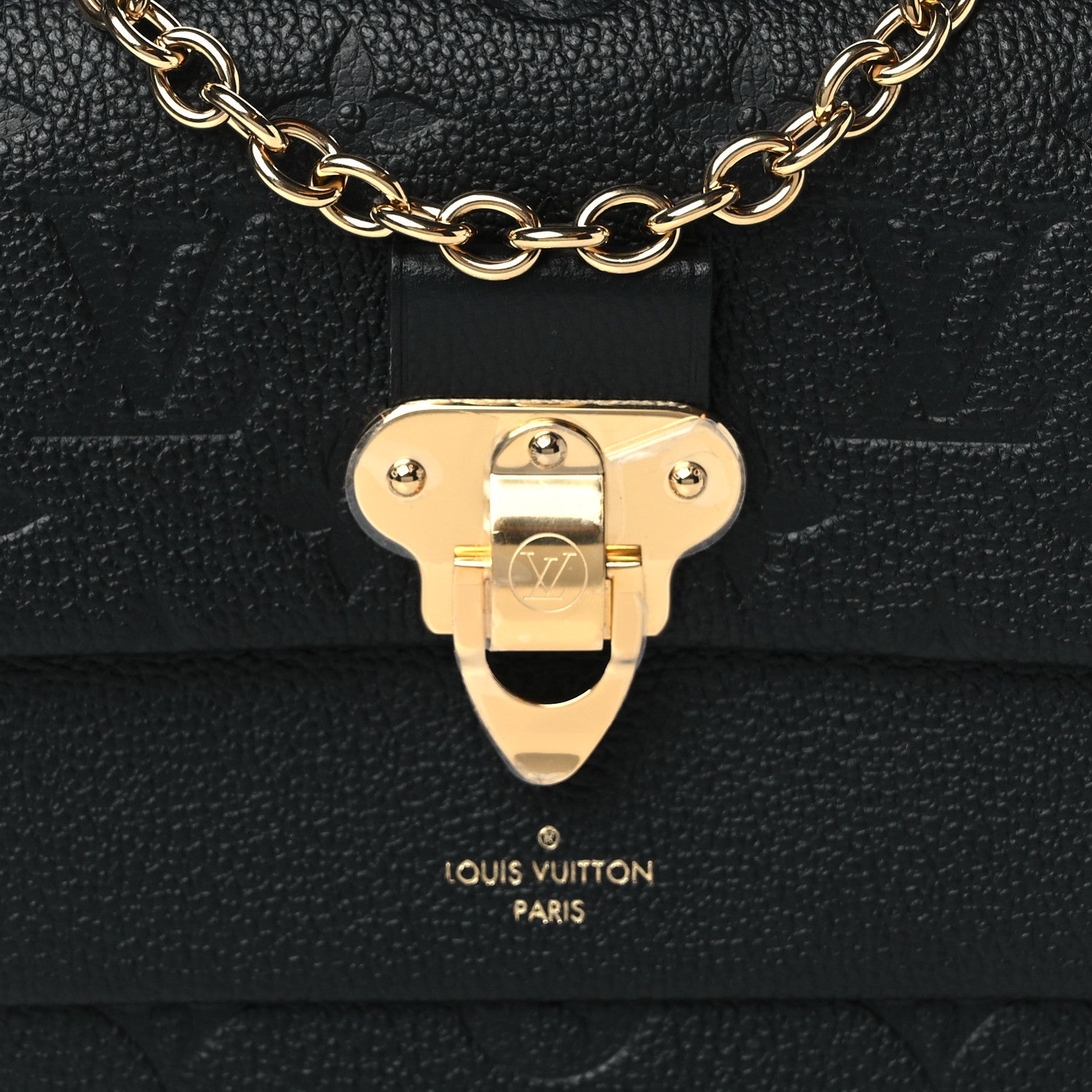 Louis Vuitton Empreinte Vavin Chain Wallet Black 7 of 9