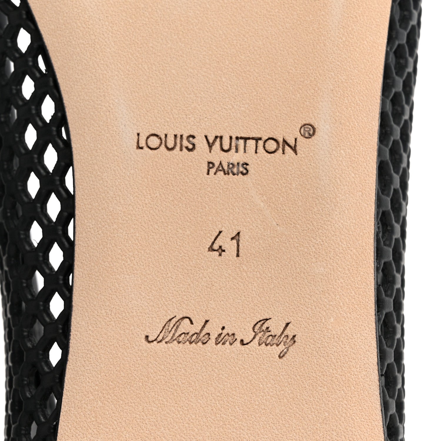 Louis Vuitton Perforated Calfskin Shake Ballerina Flats 41 Black 8 of 8