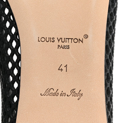 Louis Vuitton Perforated Calfskin Shake Ballerina Flats 41 Black 8 of 8