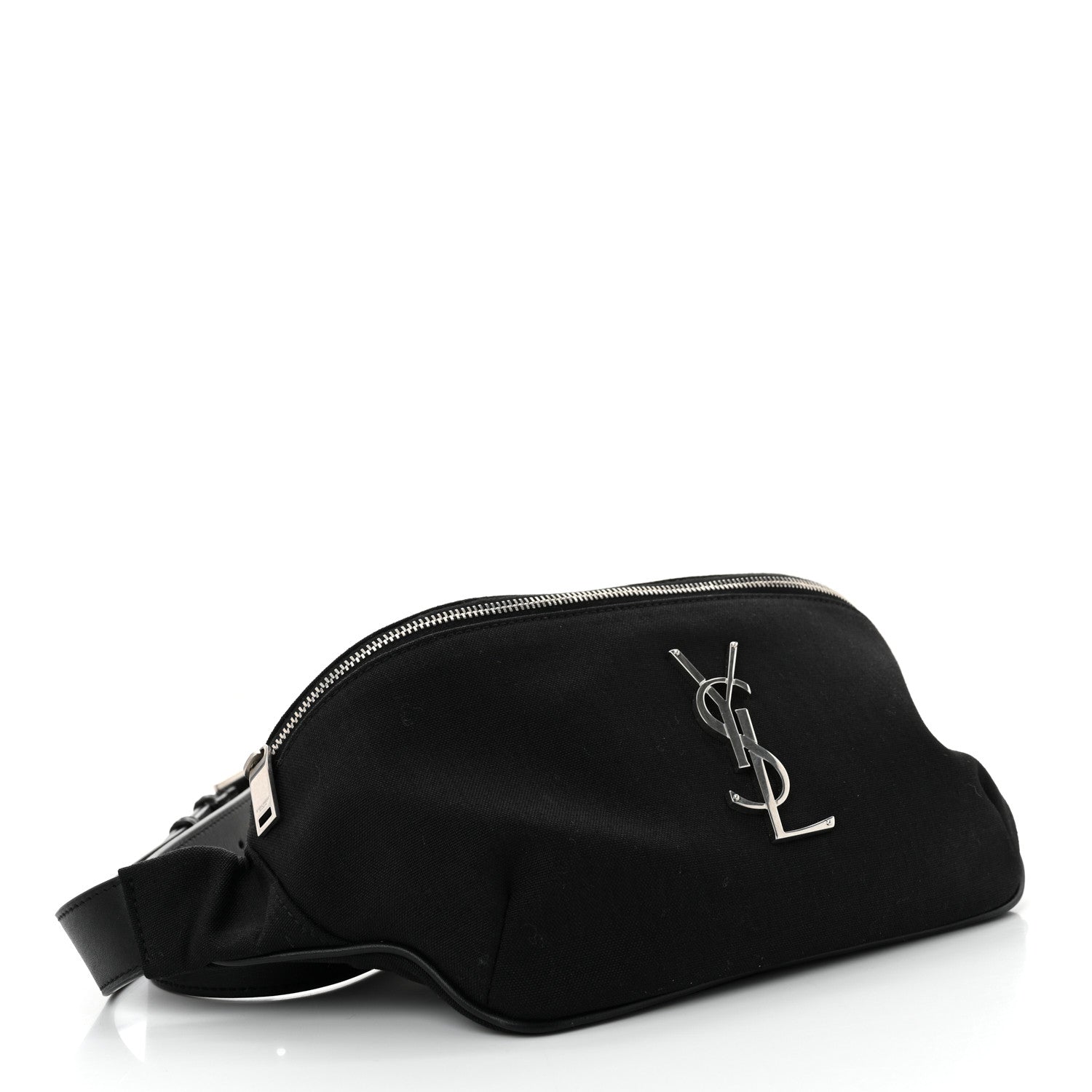 Saint Laurent Canvas Monogram Belt Bag Black 4 of 10