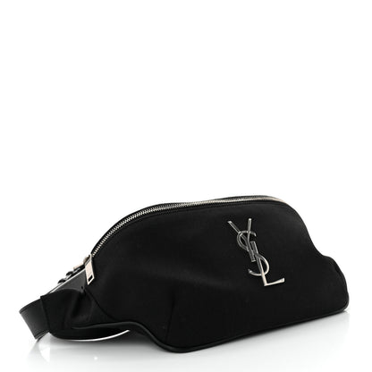 Saint Laurent Canvas Monogram Belt Bag Black 4 of 10