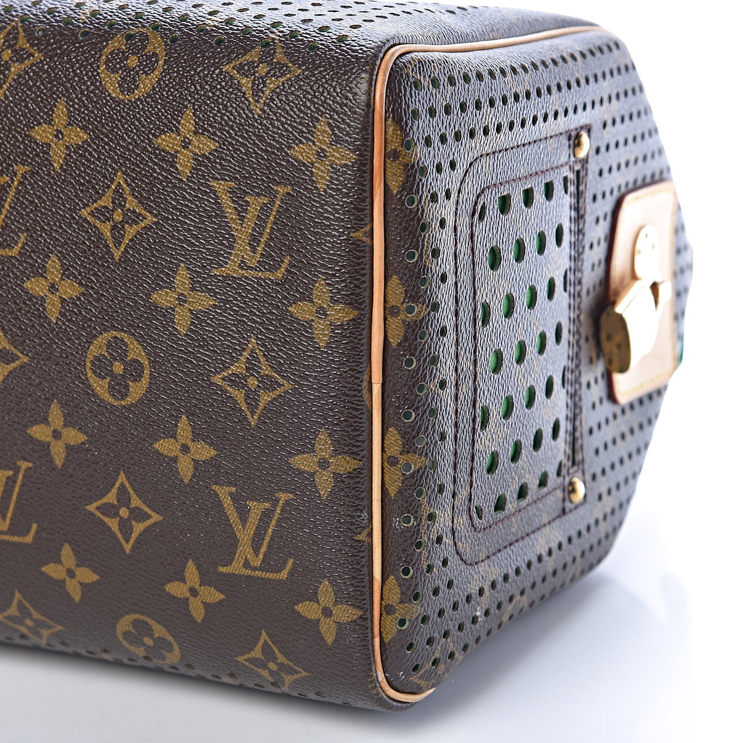 Monogram Perforated Speedy 30 Green