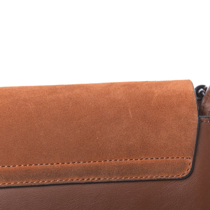 Chloe Suede Calfskin Small Faye Shoulder Bag Tobacco 8 of 12
