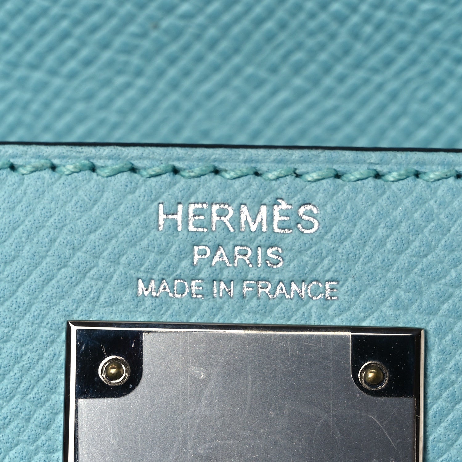 Hermes Epsom Kelly Sellier 28 Bleu Atoll 6 of 13