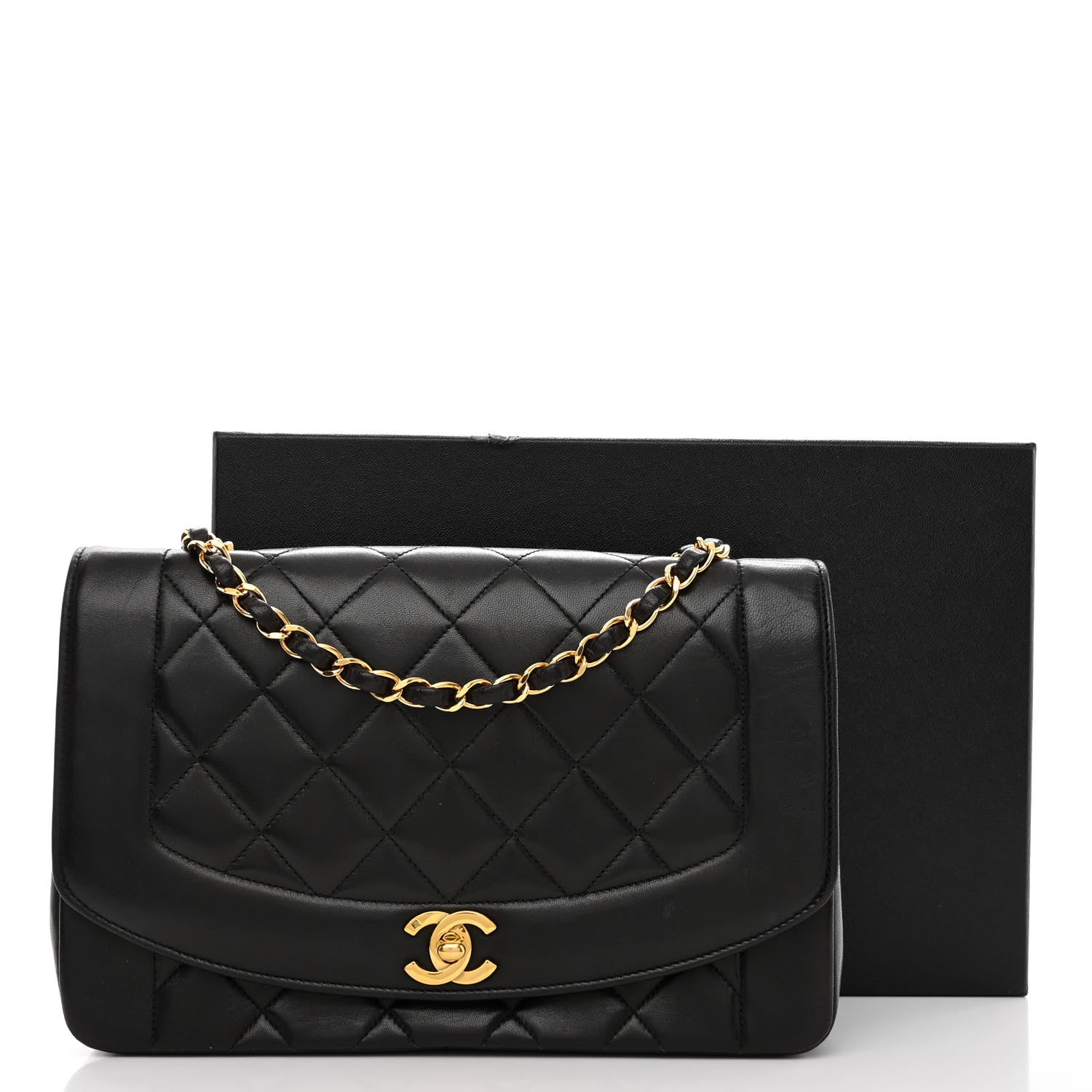 Chanel Lambskin Quilted Medium Single Flap Black 11 of 11