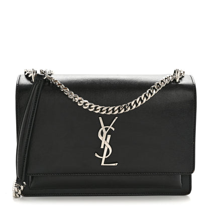 Saint Laurent Calfskin Medium Monogram Sunset Black 1 of 16
