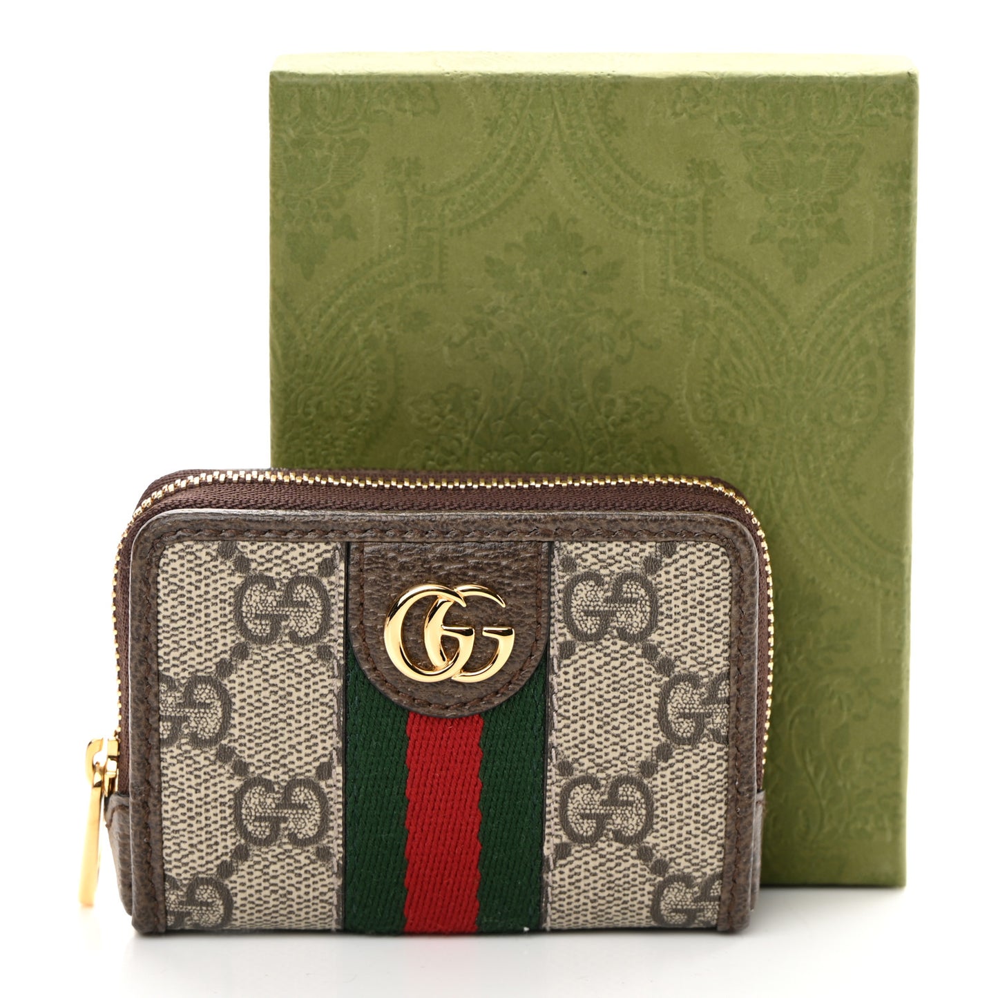 GG Supreme Monogram Web Ophidia Playing Card Case Beige New Acero
