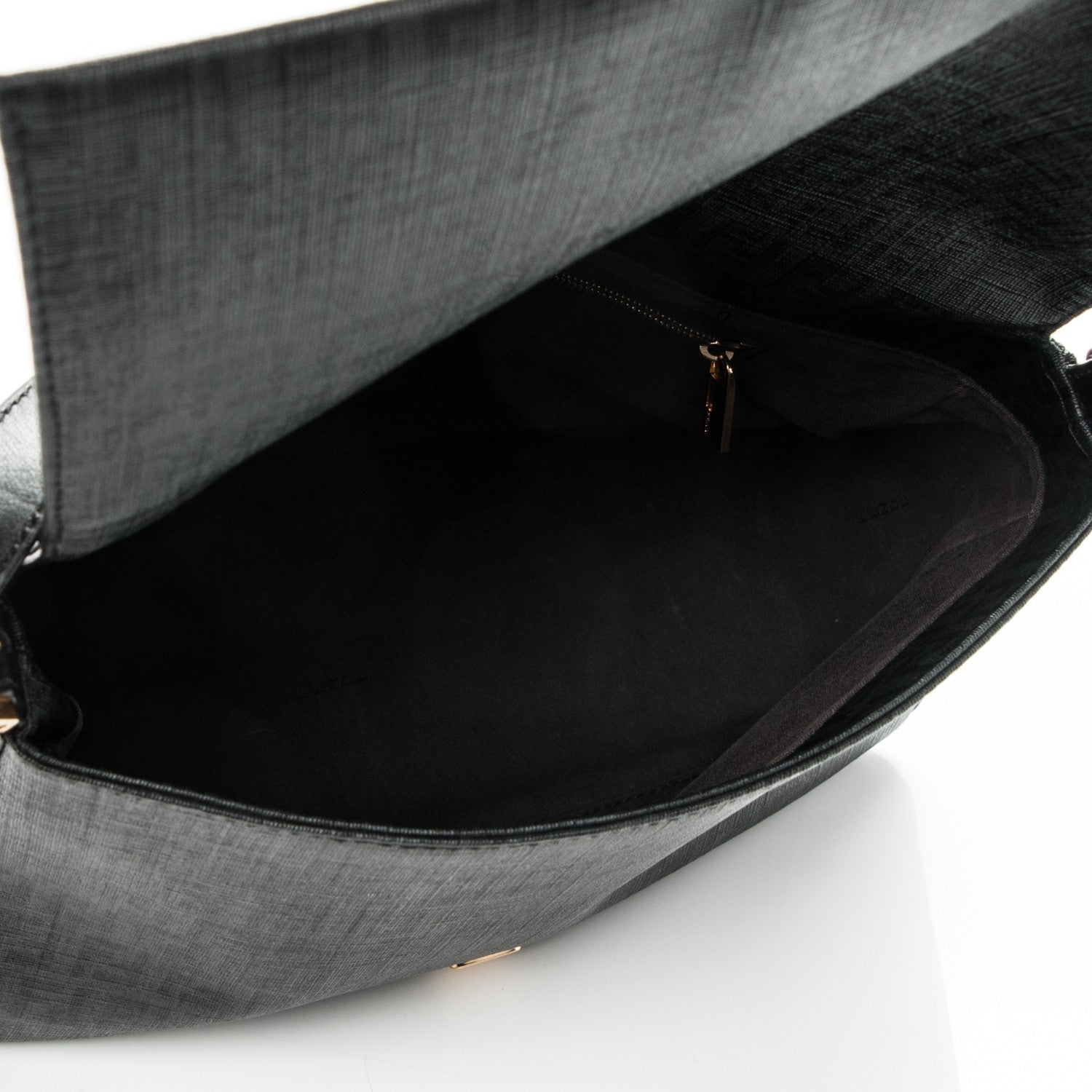 Fendi Zucchino Spalmati Vitello Forever Mama Baguette Black 5 of 7
