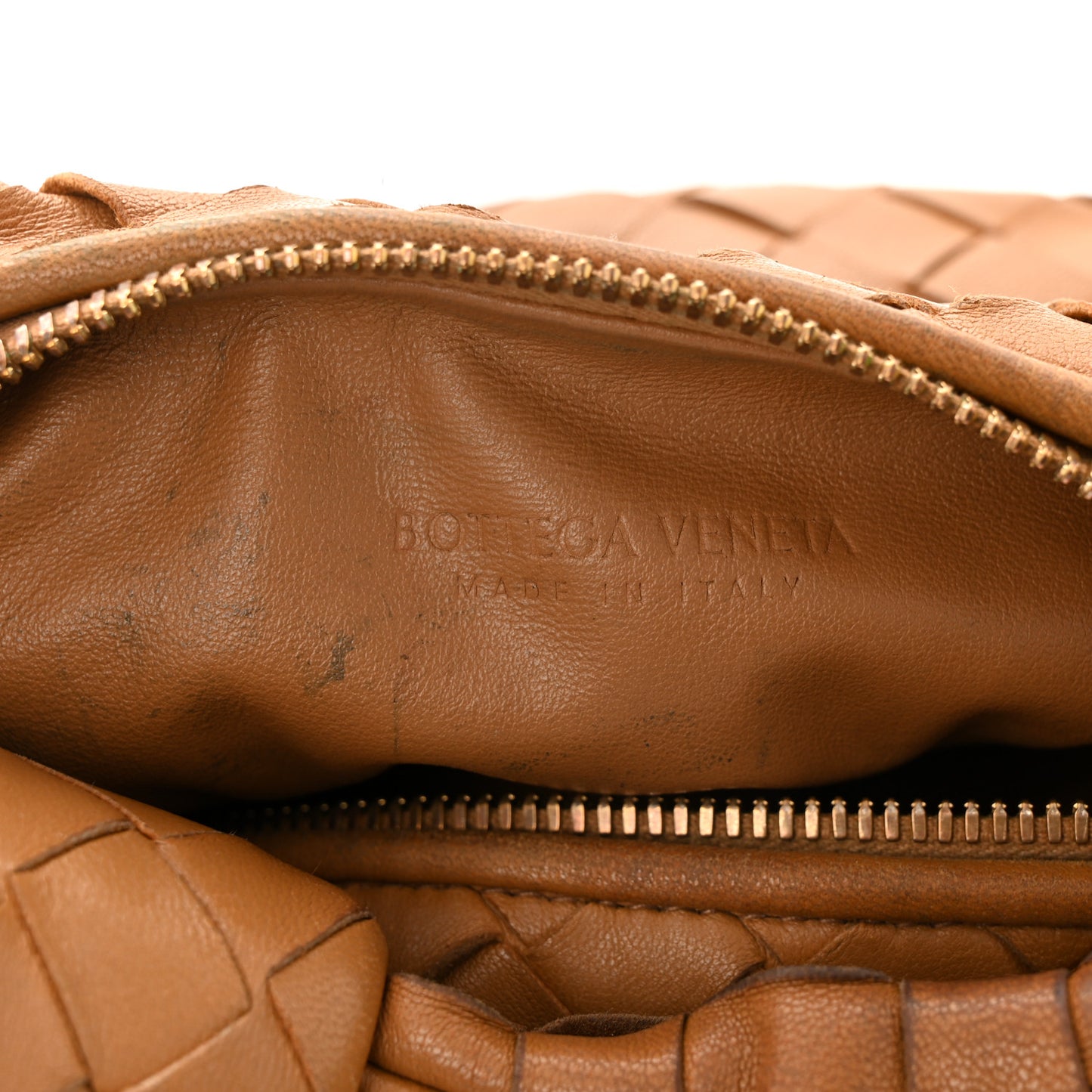 Nappa Intrecciato Mini Jodie Caramel