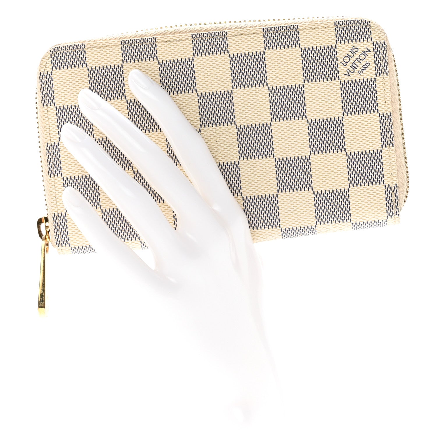 Louis Vuitton Damier Azur Compact Zippy Wallet 2 of 9