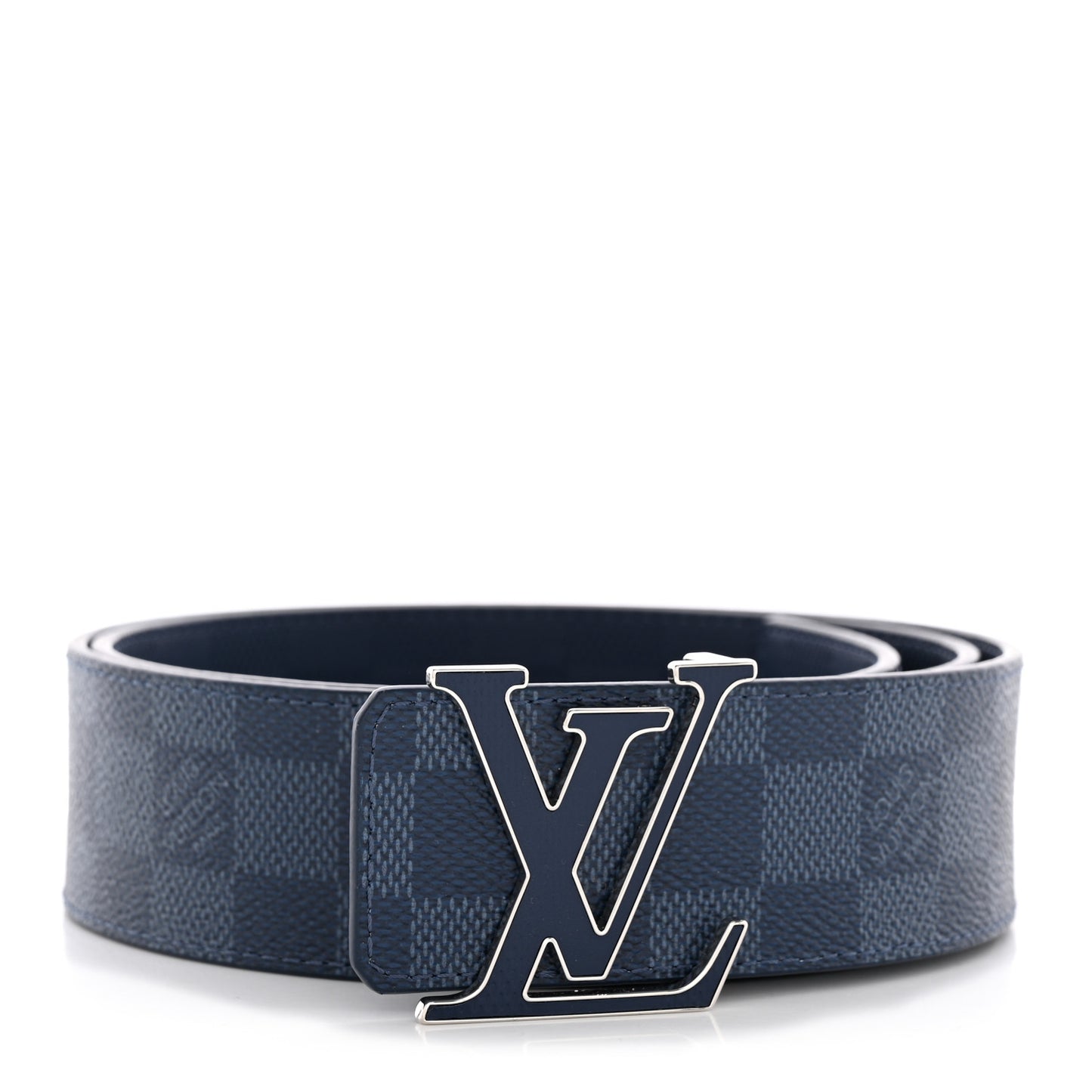 Damier Graphite Damier Infini 40mm LV Initiales Reversible Belt 85 34 Blue