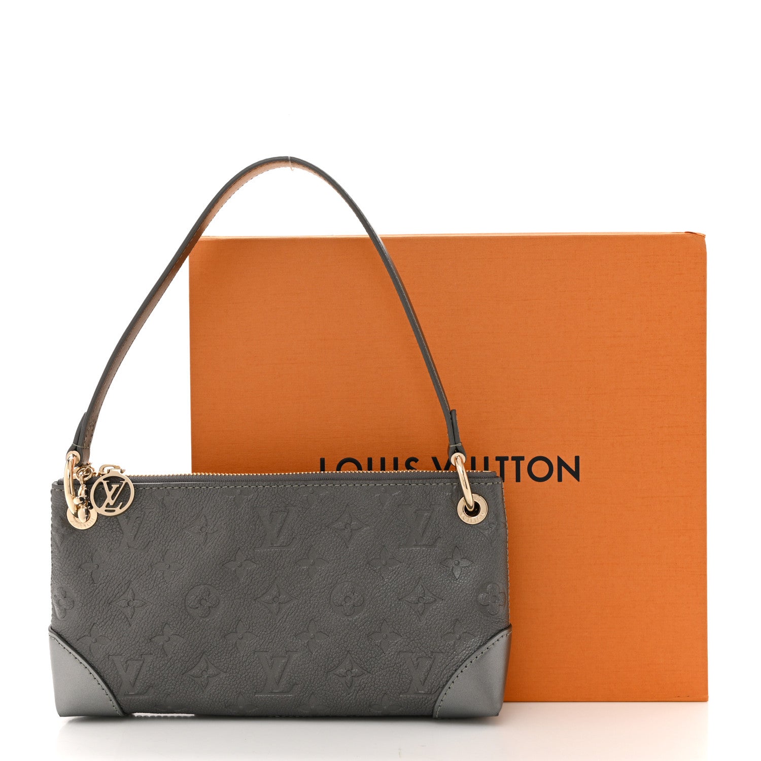 Louis Vuitton Shimmery Empreinte Pochette Sevres Gun Metal 12 of 12