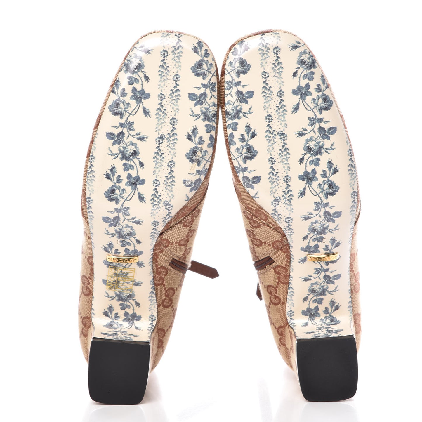 Monogram Malaga Kid GG Victoire 55mm Ankle Boots 39.5 Beige Ruggine Rust
