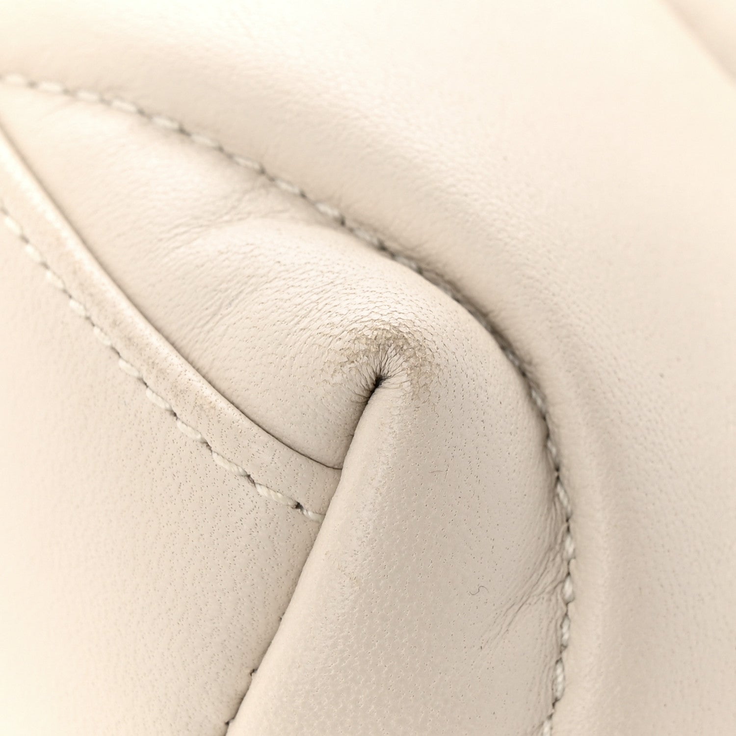 Saint Laurent Lambskin Quilted Small Loulou Puffer Monogram Chain Satchel Crema Soft 11 of 17