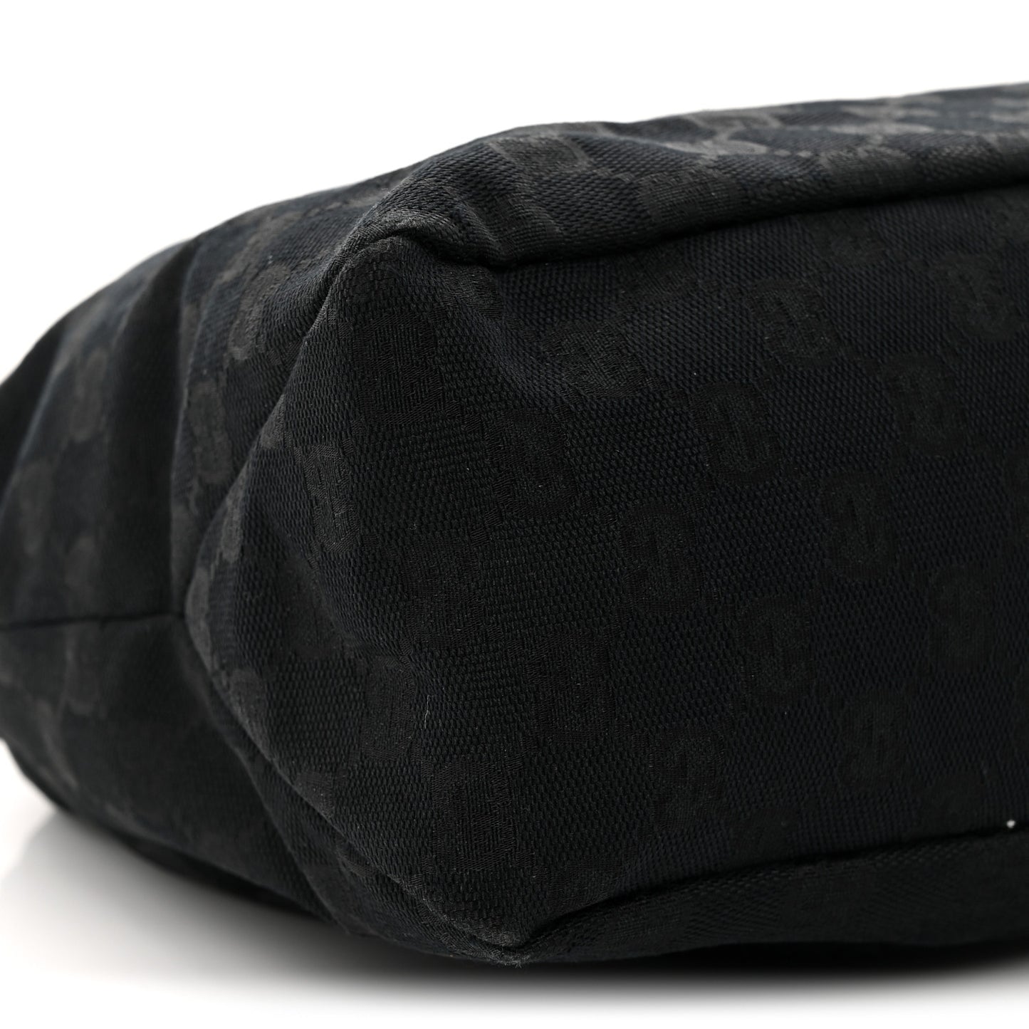 Monogram Medium Horsebit Chain Hobo Black