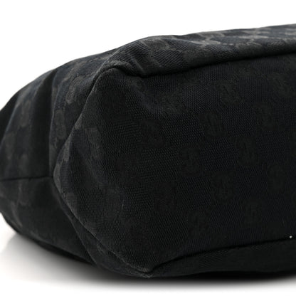 Gucci Monogram Medium Horsebit Chain Hobo Black 9 of 13
