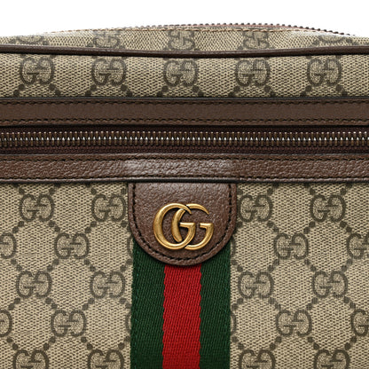 Gucci Soft GG Supreme Monogram Medium Ophidia Belt Bag Dark Brown 8 of 10