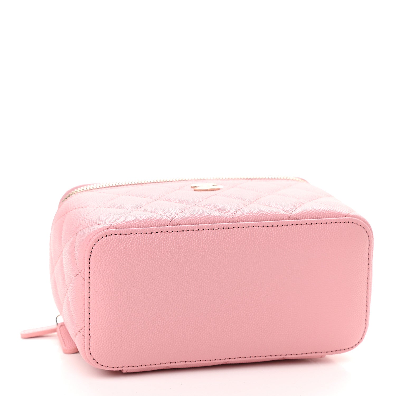 Chanel Caviar Quilted Small Vanity Case With Chain Pink 4 of 9