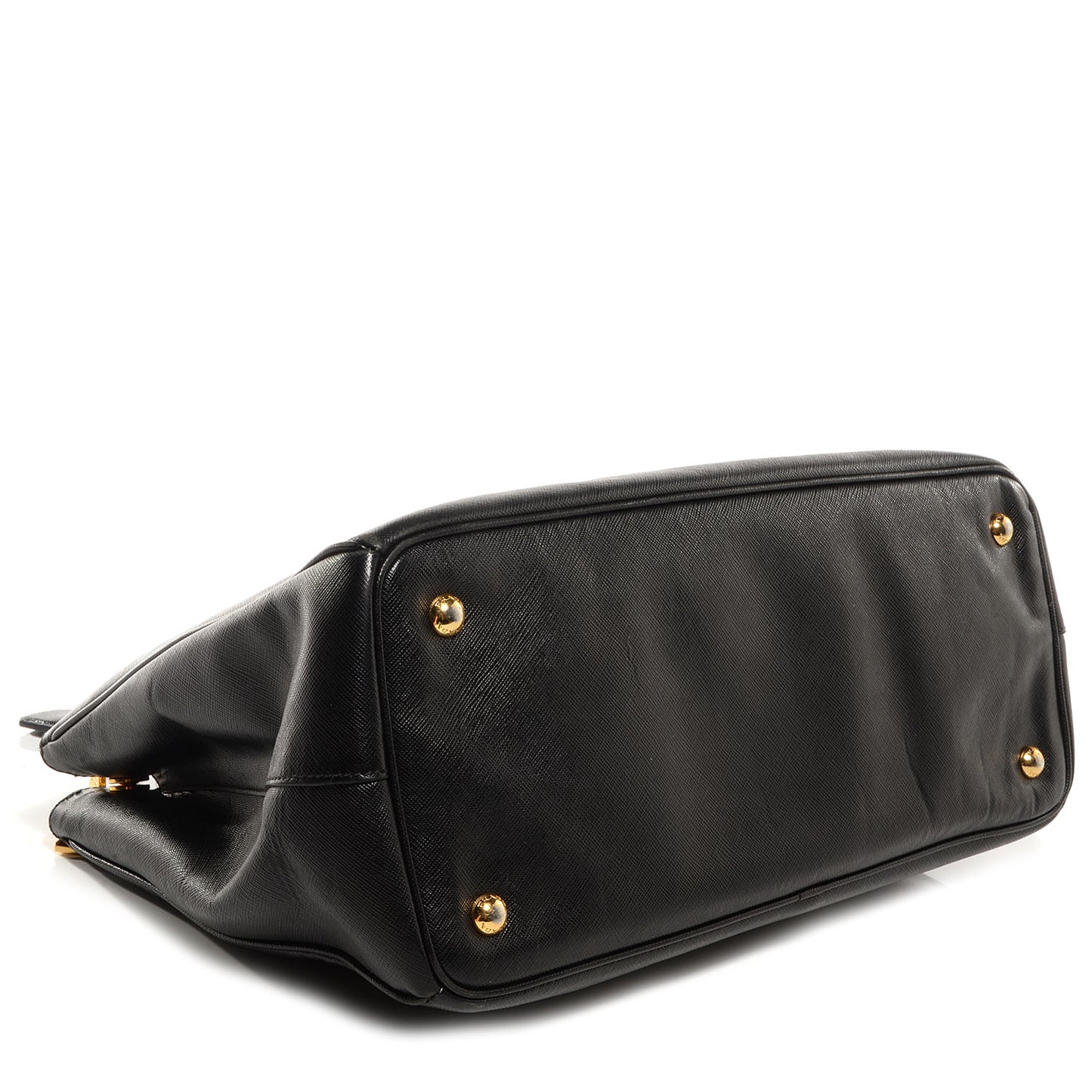 Saffiano Lux Medium Double Zip Tote Nero Black