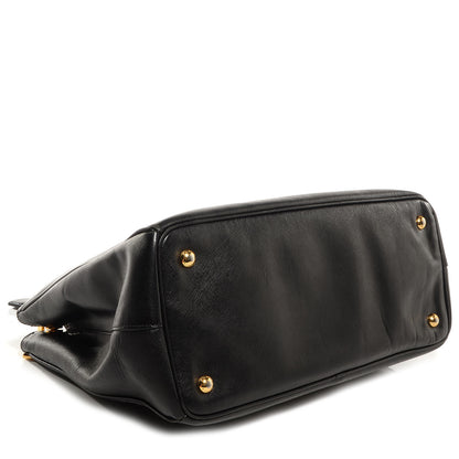 Prada Saffiano Lux Medium Double Zip Tote Nero Black 4 of 10