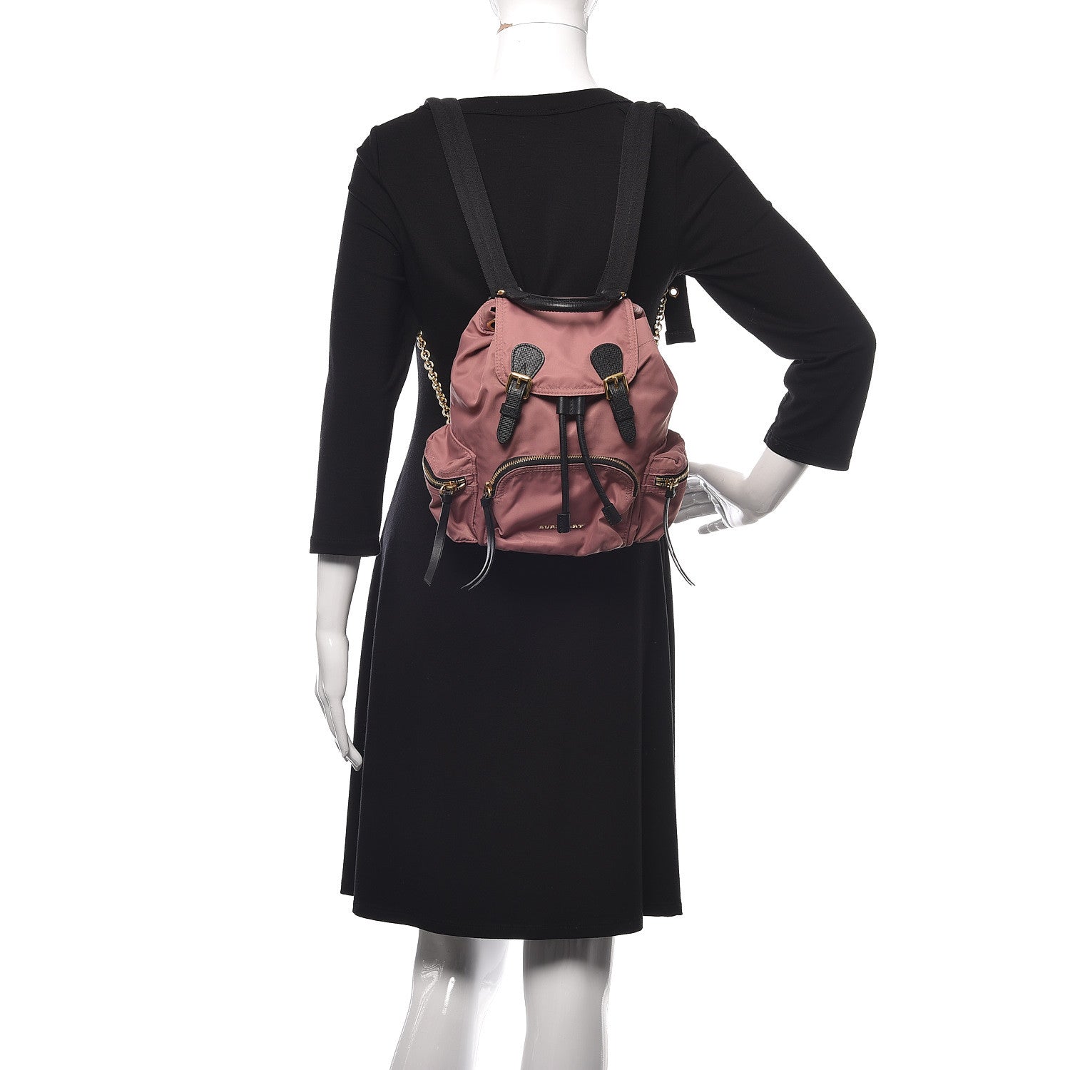 Burberry Nylon Small Rucksack Backpack Mauve Pink 2 of 10