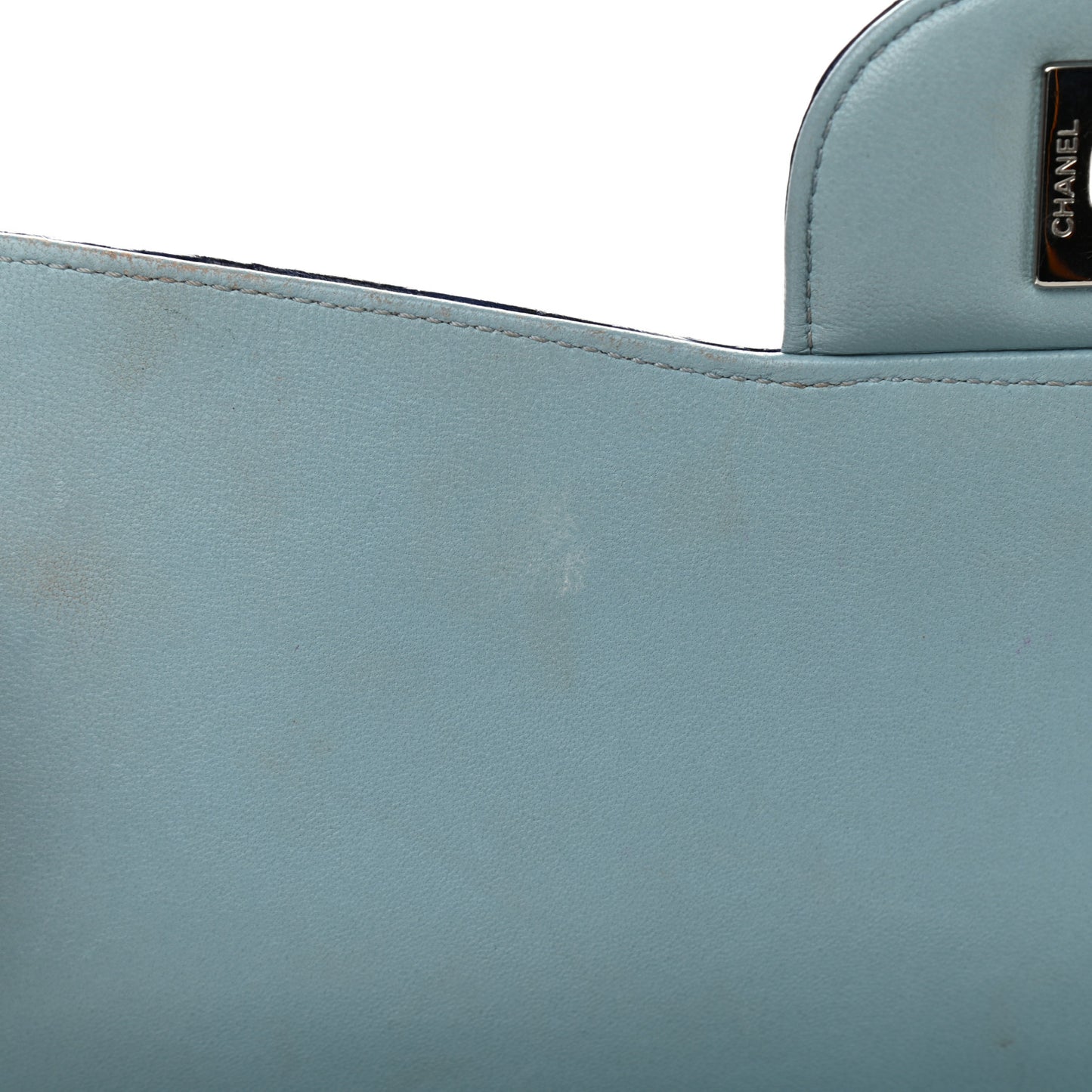 Alligator Ombre Jumbo Double Flap Blue