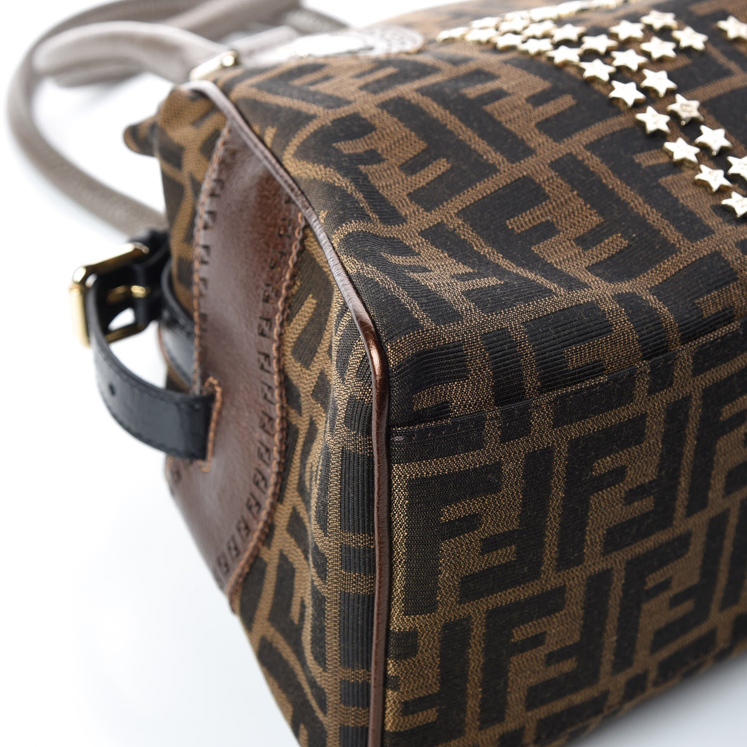 Fendi Zucca Star Embellished Bag De Jour Tobacco 11 of 13