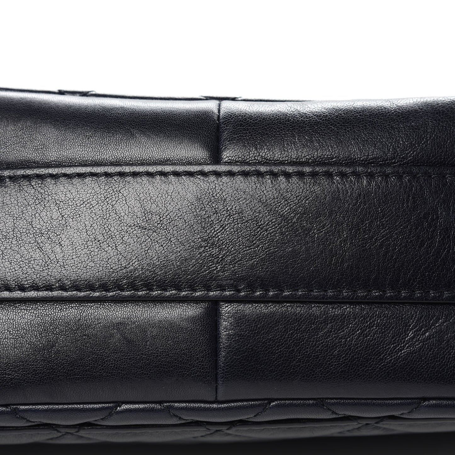 Lambskin Quilted Messenger Bag Dark Navy