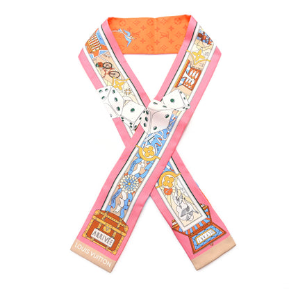 Louis Vuitton Silk Monogram LV Journey Bandeau Rose Orange 1 of 3