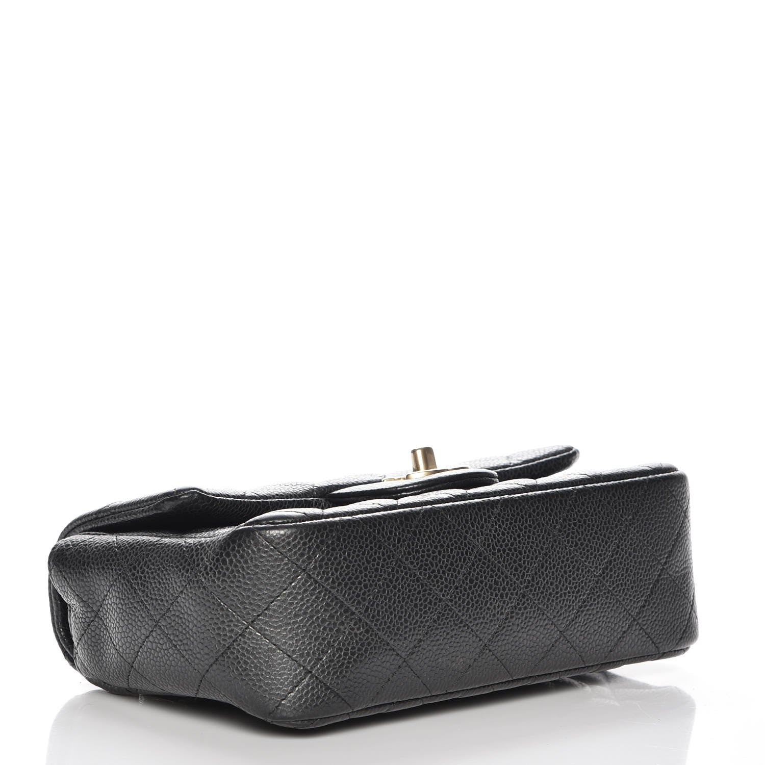 Chanel Caviar Quilted Mini Rectangular Flap Dark Charcoal 4 of 8