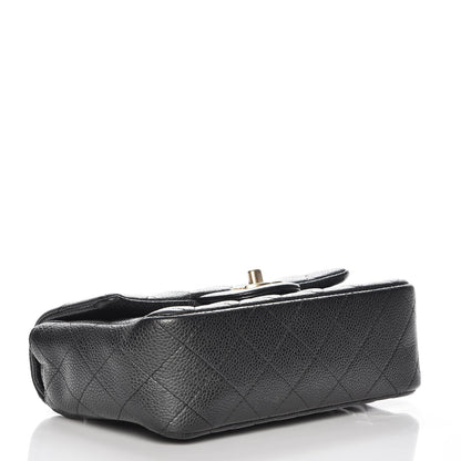 Chanel Caviar Quilted Mini Rectangular Flap Dark Charcoal 4 of 8