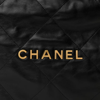 Chanel Shiny Calfskin Quilted Chanel 22 Black 8 of 10