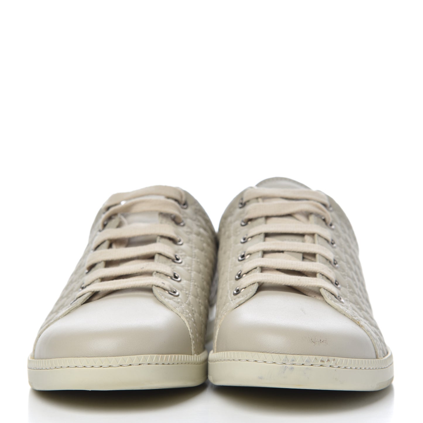 Soft Microguccissima Womens Sneakers 38.5 Mystic White