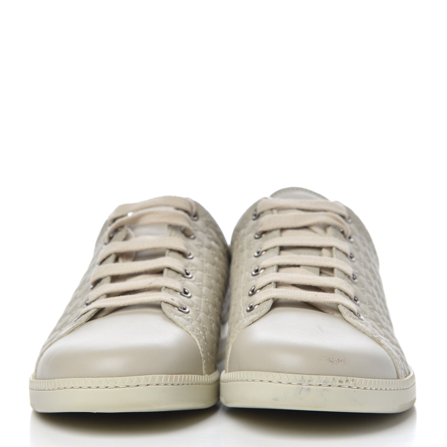 Gucci Soft Microguccissima Womens Sneakers 38.5 Mystic White 2 of 16
