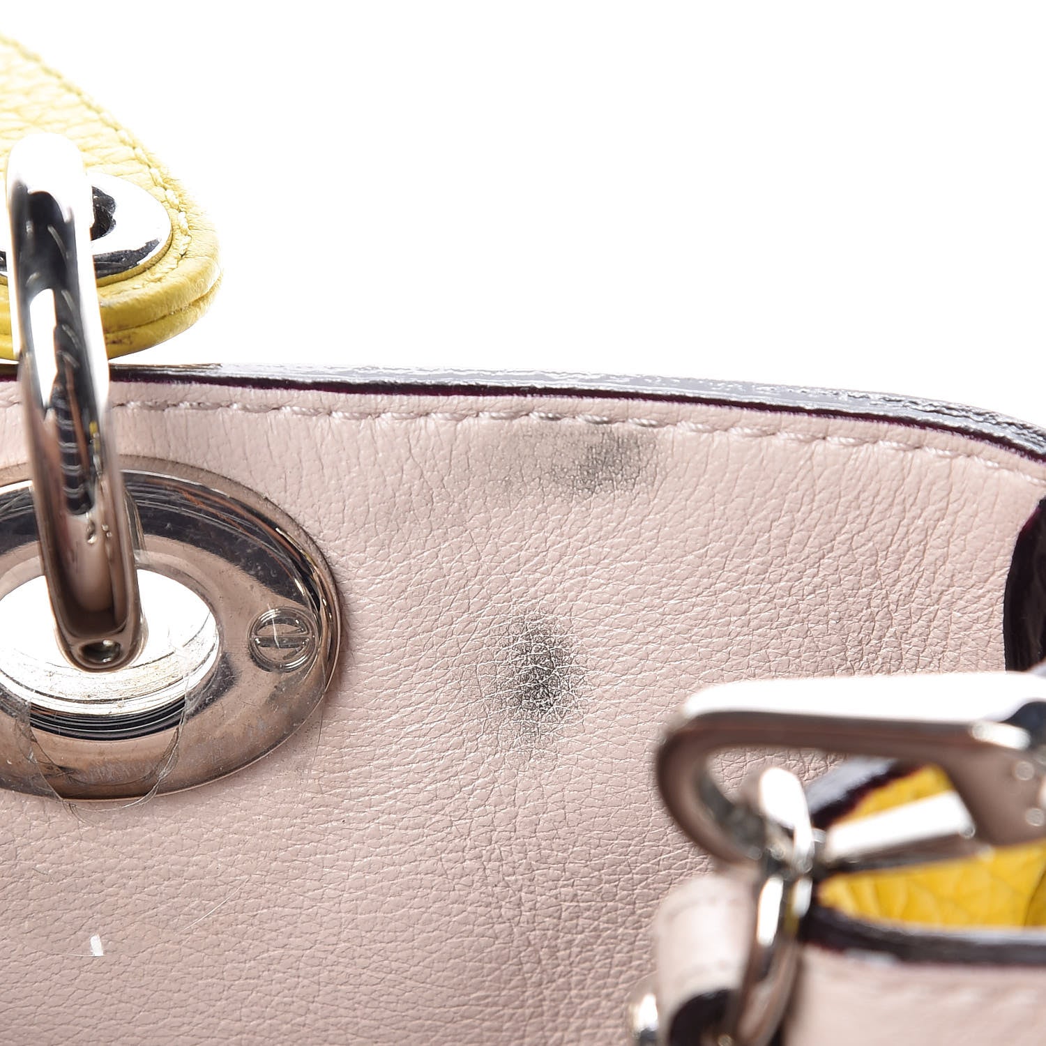 Christian Dior Bullcalf Mini Diorissimo Tote Vert Acide 9 of 9