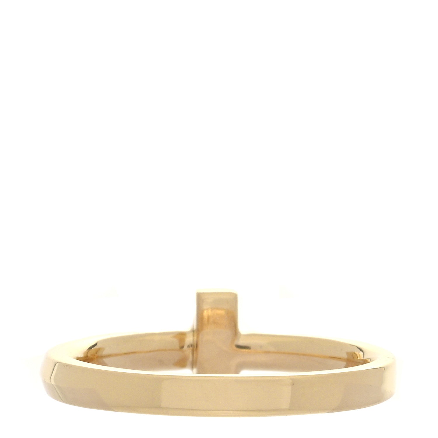Tiffany 18K Yellow Gold T T1 Ring 52 6 3 of 4
