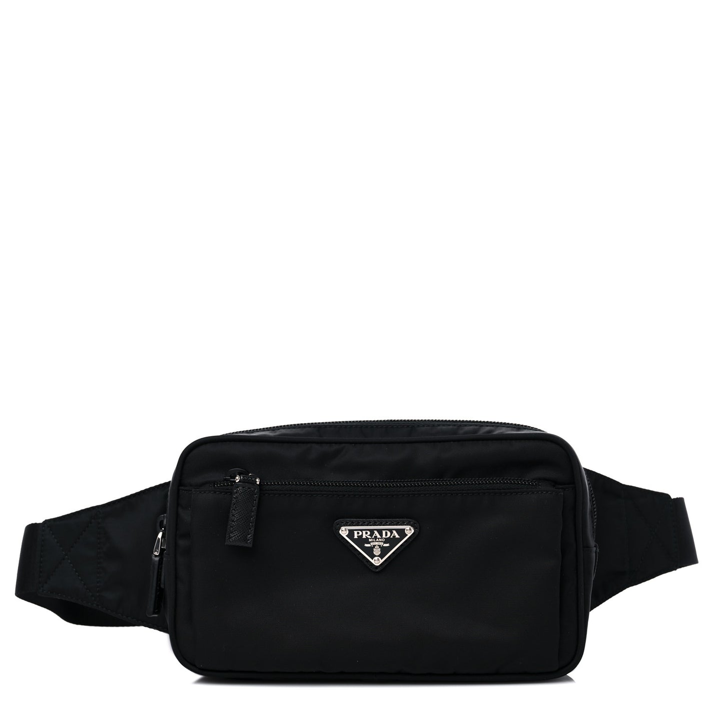Re-Nylon Saffiano Belt Bag Black