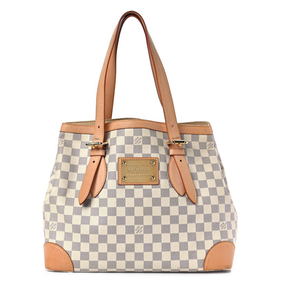Louis Vuitton Damier Azur Hampstead MM 1 of 9