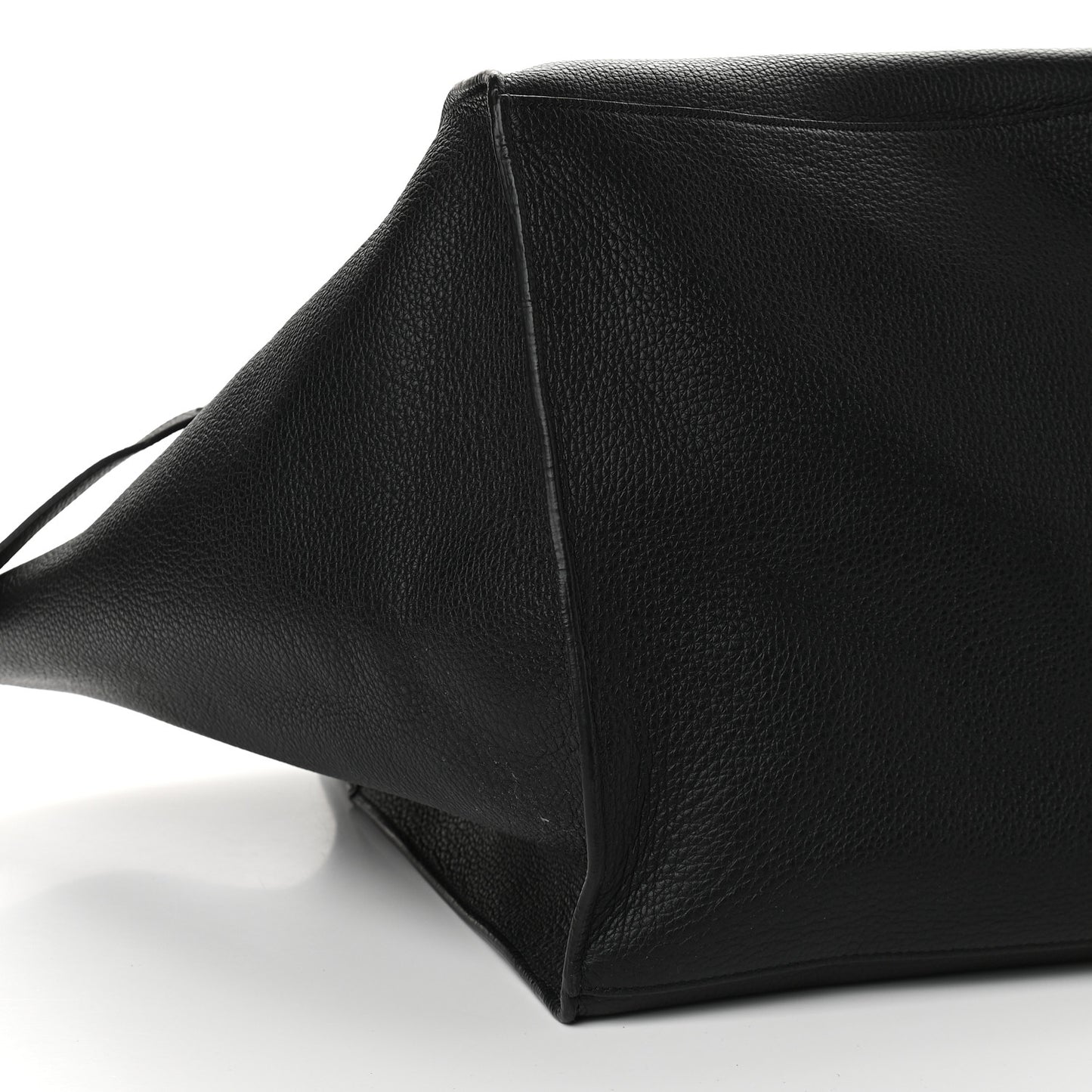Supple Grained Calfskin Medium Big Bag Black