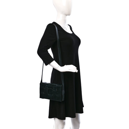 Bottega Veneta Paper Calfskin Maxi Intreccio Cassette Crossbody Bag Black 3 of 10